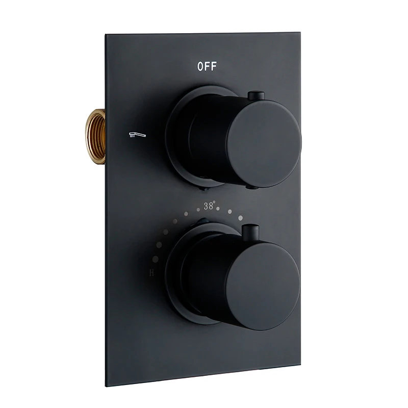 Smesiteli Bathroom Shower Set Matte Black Rain