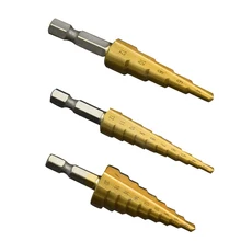 3pc Hss schritt bohrer set kegel loch cutter Kegel metric 3/4 - 12 / 20 mm 1 / 4