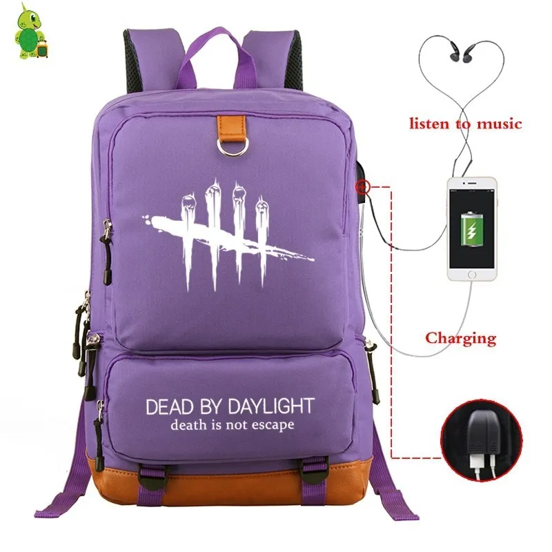 29 Dead By Daylight USB Charge Backpack Women Men Multifunction Laptop Backpack School Bags for Teenager Large Backpack Travel Bags - Цвет: 29