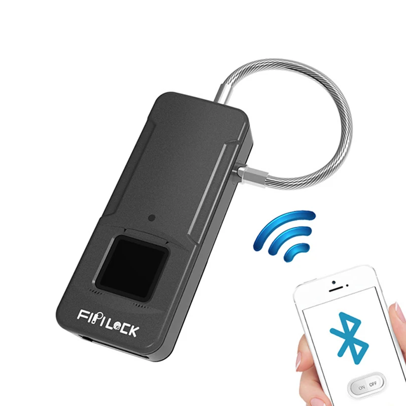 Fipilock FL-P4 PRO Bluetooth Смарт-замок без ключа с отпечатком пальца водонепроницаемый замок с отпечатком пальца безопасность пресс без ключа замок USB Ch