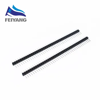 

100pcs 40 Pin 1x40 Single Row Male 2.54 Breakable Pin Header Connector Strip