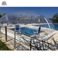 Customized Outdoor Inflatable Swimming Pool Cover Tent For Winter And Summer 1