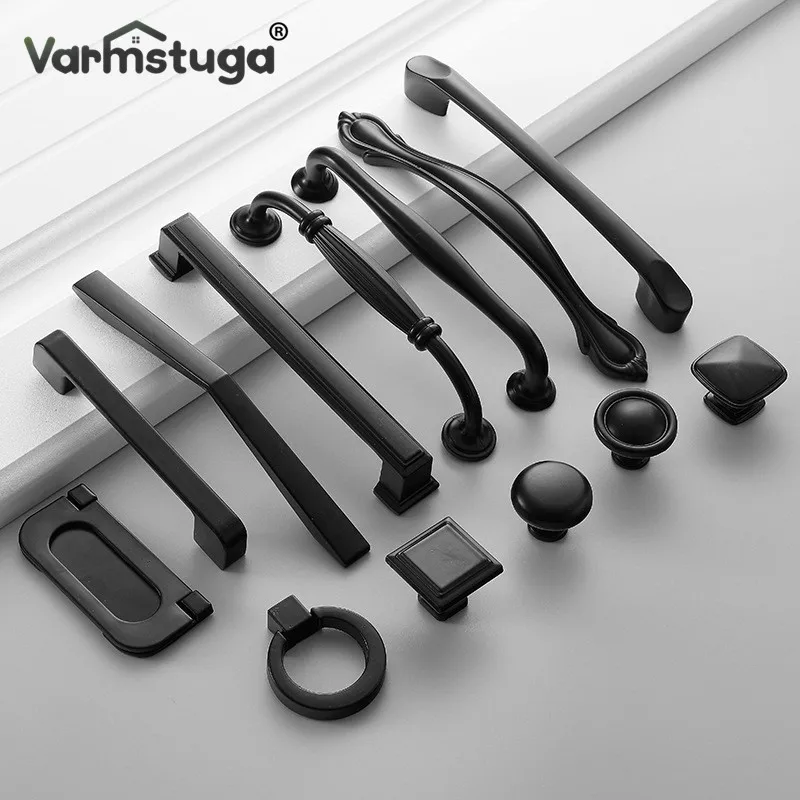 Black Handles for Furniture Cabinet Knobs and Handles Kitchen Handles Drawer Knobs Cabinet Pulls Cupboard Handles Knobs