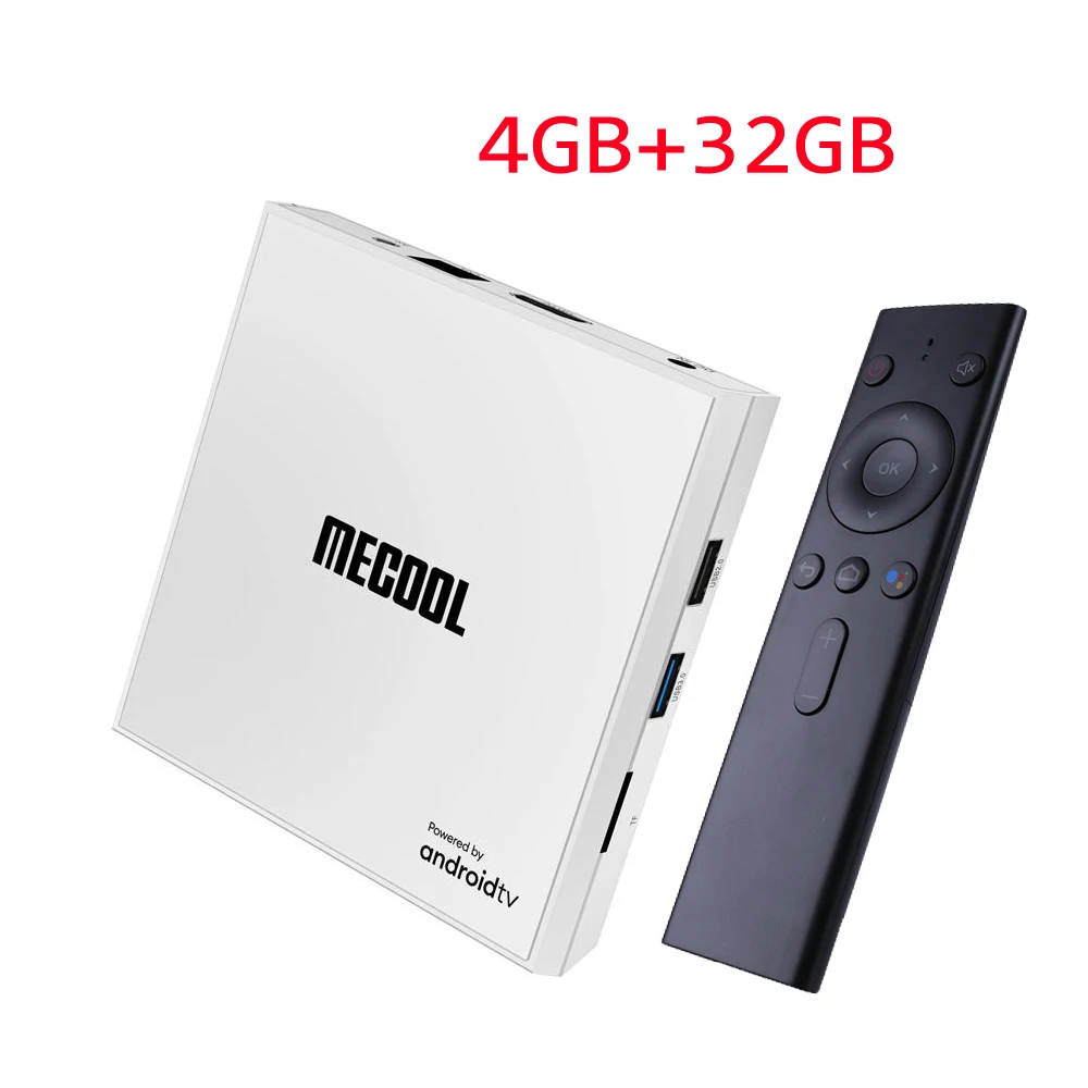MECOOL Smart Android 9,0 ТВ приставка KM9 Pro 4G+ 32G медиаплеер Amlogic S905X2 двойной Wifi Bluetooth 4,0 голосовой пульт дистанционного управления Miracast - Цвет: 4GB 32GB White