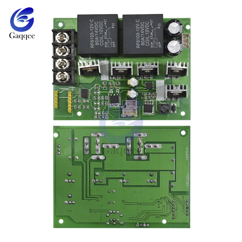 DC10-55V регулятор скорости двигателя Электрический ШИМ регулятор управления с реверсивным переключателем приводного модуля вход 60A 12V 24V 36V 48V