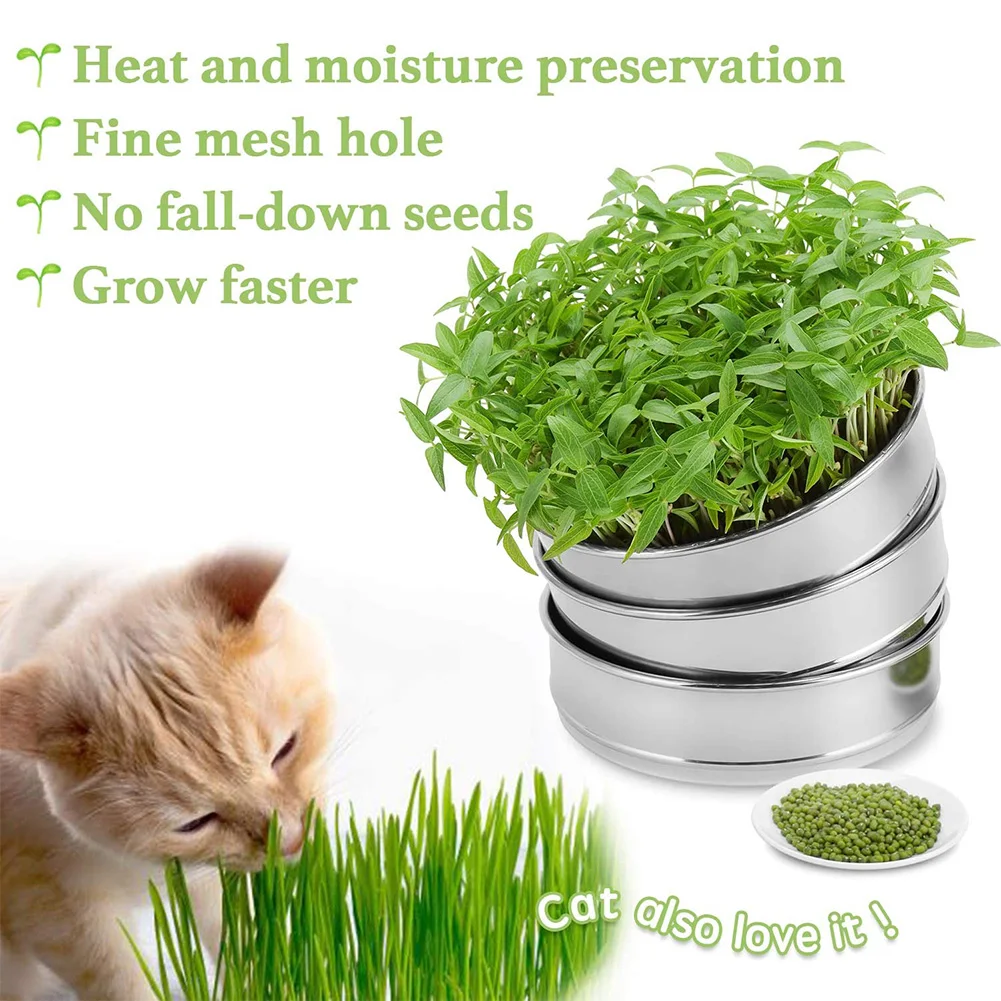 Kit Germination Graines - Pot En Verre Mason Avec Couvercle Inox Et Manchon Occultant - Faites Pousser Vos Germes Maison Facilement