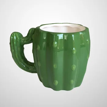 

Cute Cactus Drinking Mug Coffee Milk Cup Teacup for Home Office Cafe