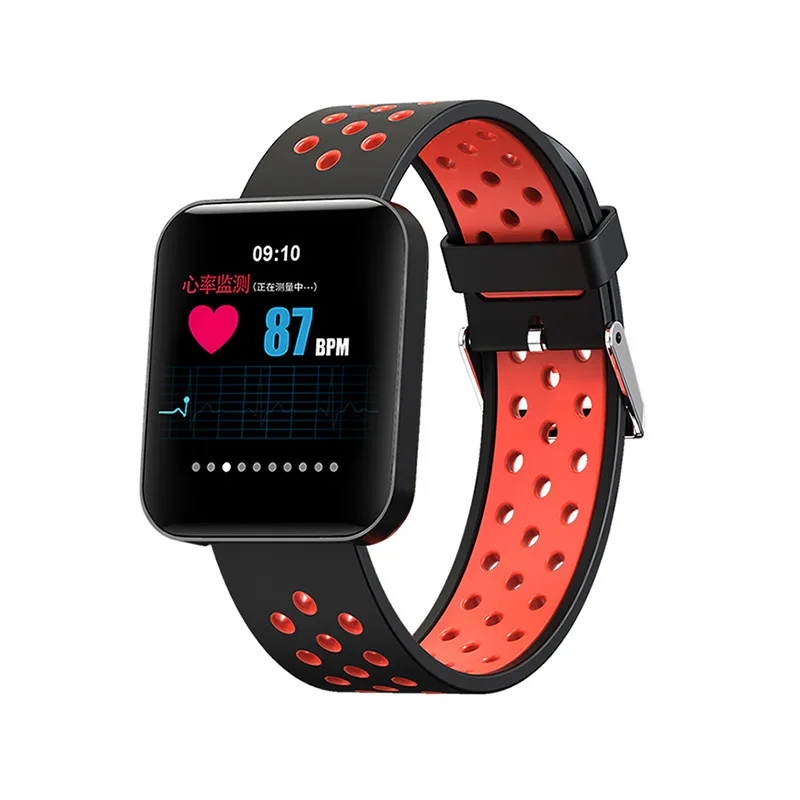 

S88 Color Screen Smart Bracelet Heart Rate Blood Pressure Monitoring Information Push Remote Photo Shoot Variety Sports Mode Swi