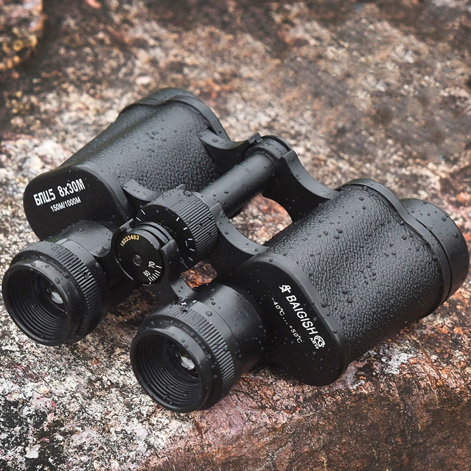 Full Metal Genuine Baigish 8x30 Binoculars Russian Military Professional Telescope Eyepiece For Hunting Camping Long Range 3