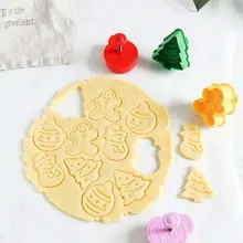 Помадка формочка для печенья кухонные устройства Инструменты пластик 4 шт./компл. Симпатичные печенья форма для печенья обрезная форма для выпечки Вечерние