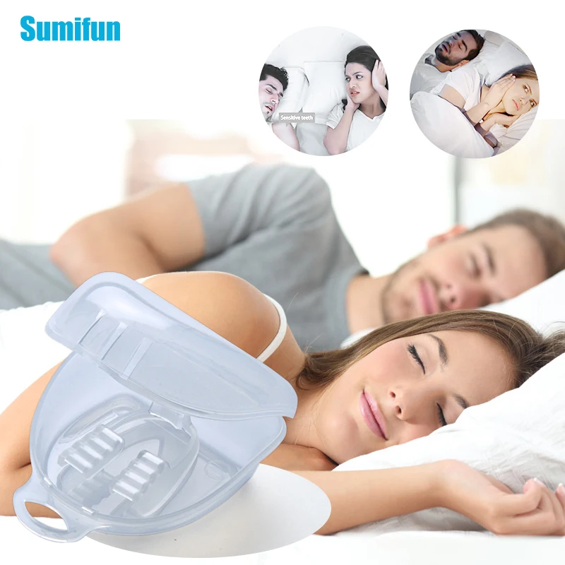 1 шт. силиконовый защитный мундштук Sumifun для защиты от храпа стоп-зубов