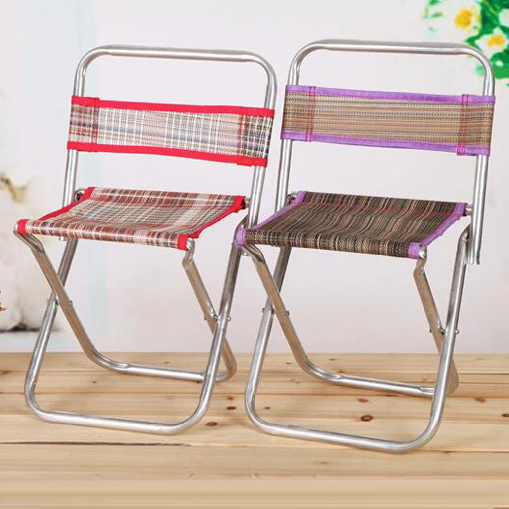 Outdoor Lightweight Portable Folding Chair Fishing Beach Camping BBQ Seat, Strong and Durable