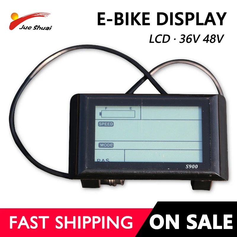 36V/48V Electric Bicycle Computer eBike LCD Display Speedometer