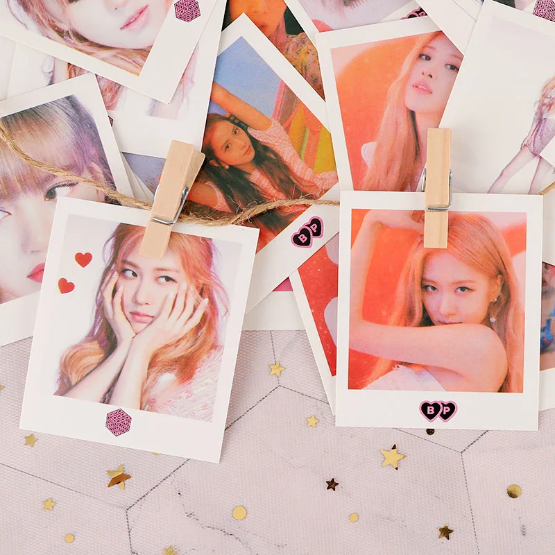 40 шт./компл. Корейский KPOP BLACKPINK девушки альбом фото карты ПВХ карты самодельные LOMO карты фотокарты