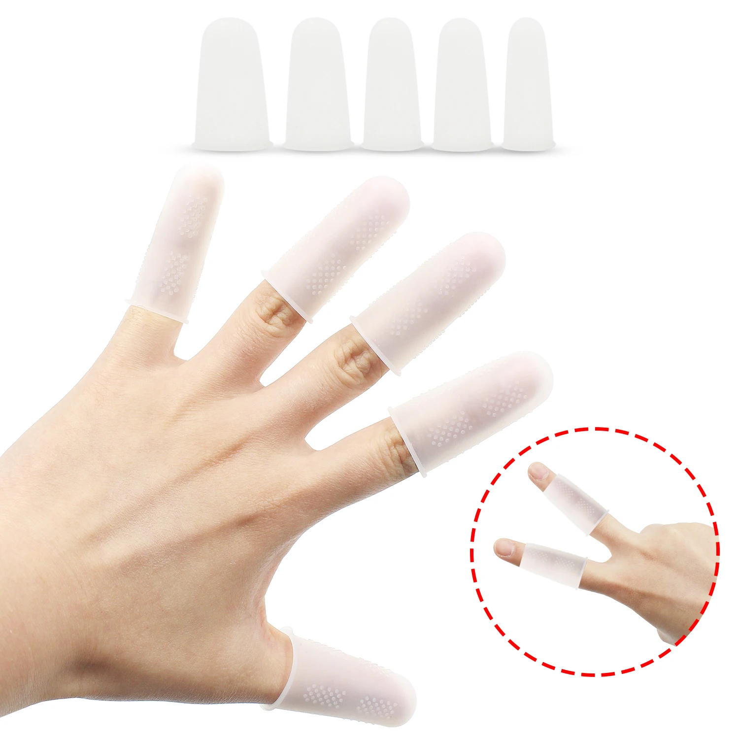 10Pcs Silicone Finger Protectors, Finger Sleeves, Anti Scalding