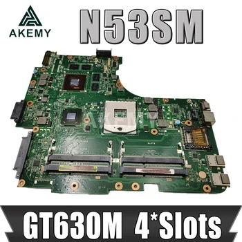 

N53SM Motherboard W/ 4*Slots GT630M 2G For ASUS N53S N53SV N53SN N53SM laptop Motherboard N53SM Mainboard Test work 100%