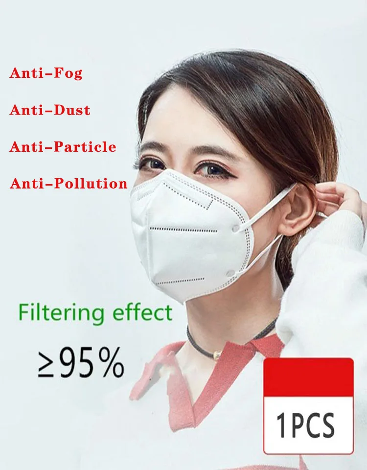 

1Pcs Protector Mask KN95 Anti Droplet Transmission KN95 N99 Mask Earloop Protective Mask Anti-fog Dustproof Kn95 N99 Mask