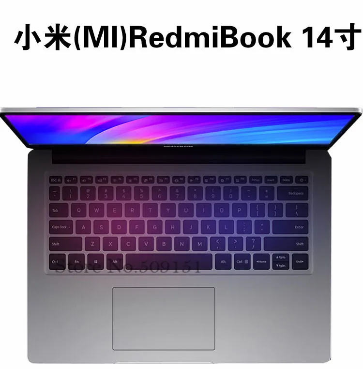 Высокая Прозрачная клавиатура из ТПУ Защитная пленка для Xiaomi RedmiBook 14 Red Mibook 1" Клавиатура для ноутбука Новинка 14 дюймов