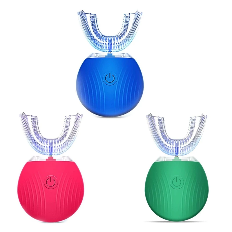 U-Shaped Electric Toothbrush, Fully Automatic Oral Cleaner Portable USB Rechargeable Toothbrush U-Shaped Electric Toothbrush, Fully Automatic Oral Cleaner Portable USB Rechargeable Toothbrush
