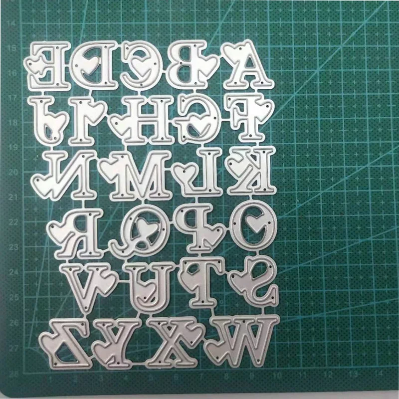 Uppercase Letter Set Metal Cutting Dies Stencil Alphabet Die Cut Scrapbooking Embossing Stamps And Dies Christmas New Craft
