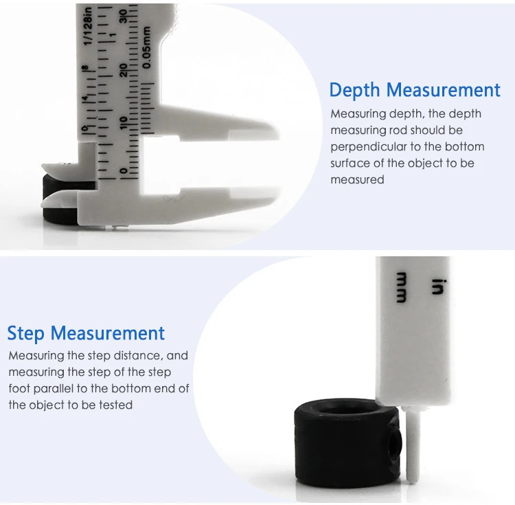 DIY 80 мм мини пластиковые раздвижные двойные весы штангенциркуль ГЛУБИНА ДИАМЕТР измерительный инструмент измерительная линейка-микрометр дропшиппинг