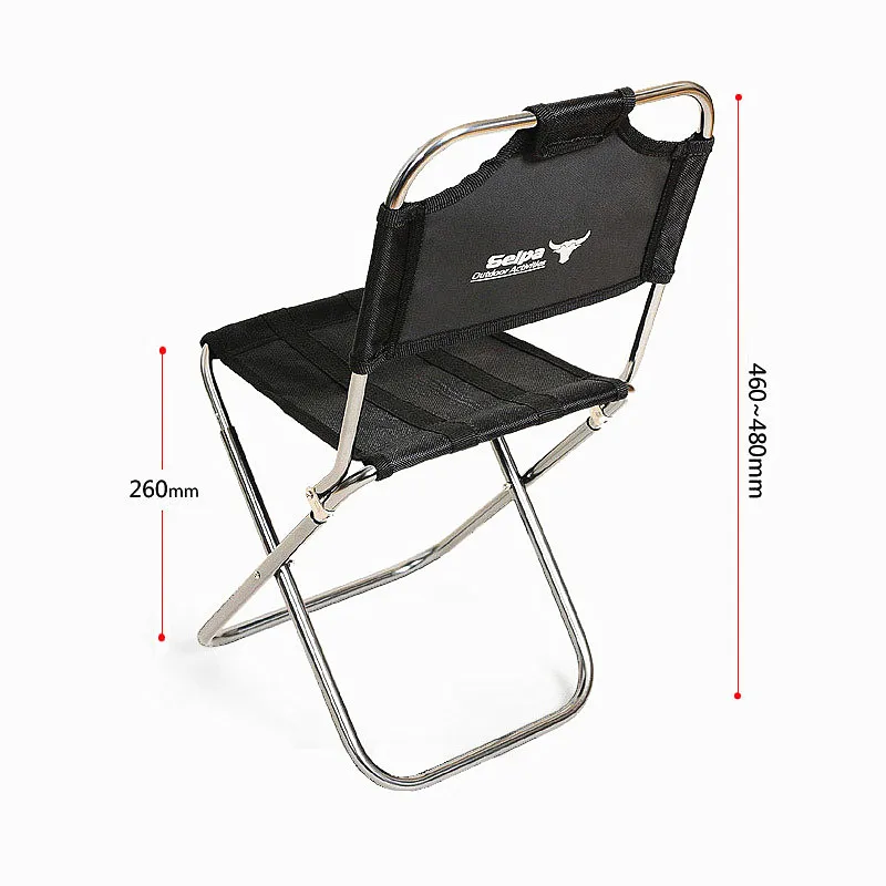Мини складной тканевый задний стул для рыбалки на открытом воздухе портативный Семейный стул для пикника кемпинга