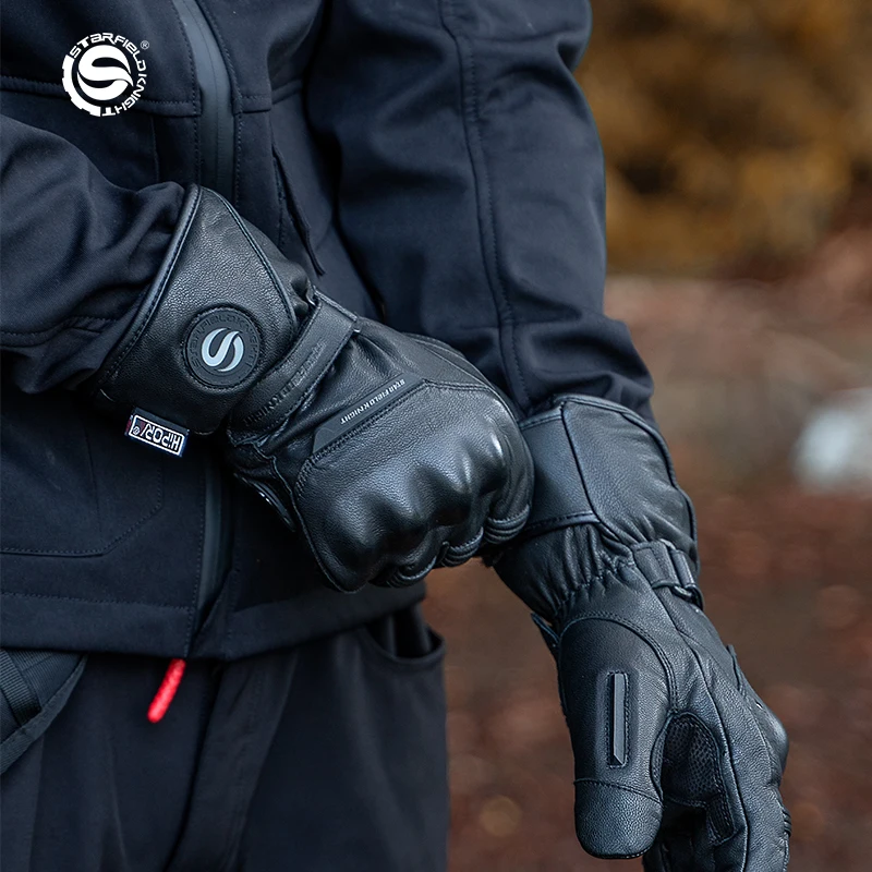 Motorcycle Waterproof Leather Gloves Waterproof Winter Motorcycle