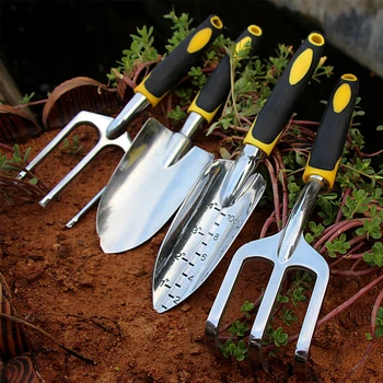 

New Gardening Tools Set Bonsai Shovel Tools Set Hand Gardening Ergonomic Handle Trowel Pruners Weeding Fork Garden Bonsai Tools