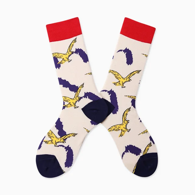 Autumn/Winter Couples Skateboard Sox Creative Abstract Art Harajuku Hip Hop Streets Tide Socks Colorful Funny Socks Skarpetki 22