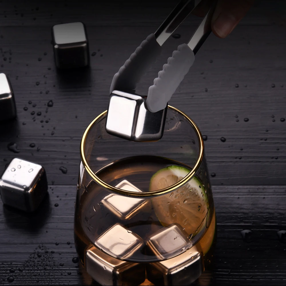 1 шт. многоразовая нержавеющая сталь ледяные кубики бытовой кулер камень для