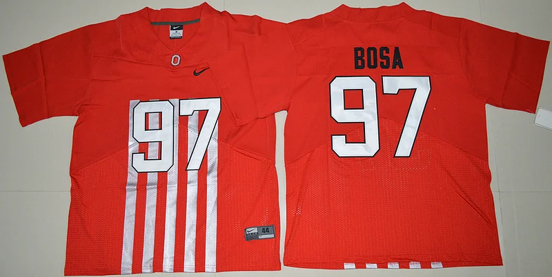 Красный Сезон, штат Огайо Buckeyes#97 Joey Bosa Elite Jersey - Цвет: Красный