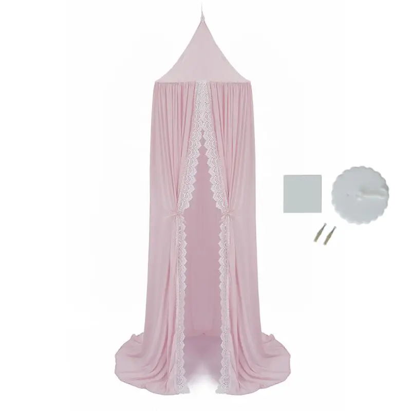  Kids Baby Bed Canopy Round Dome Mosquito Net Tent Bed Curtain Bedroom Decoration 2020 Hot Sale - 4000586099669
