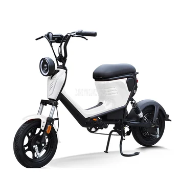 

Cute Women Lady's E-Bike Mini Electric Bicycle Bike 14 inch Wheel 400W 48V Instead Of Walking Electric Vehicle For Adult Student