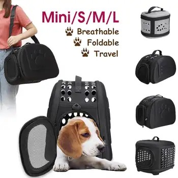 

Dog Carrier Bag Portable Cats Handbag Breathable Foldable Travel Pet Bag Puppy Carrying Mesh Shoulder Pet Bags Carrier For Cat