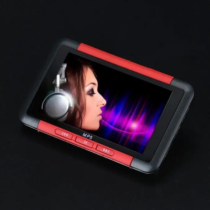 8GB тонкий MP3 MP4 MP5 музыкальный плеер с 4,3 ''ЖК-экраном FM радио видео фильм