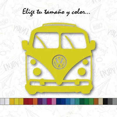 Sticker VW CALIFORNIA T1 car VOLKSWAGEN sticker vinyl Yellow
