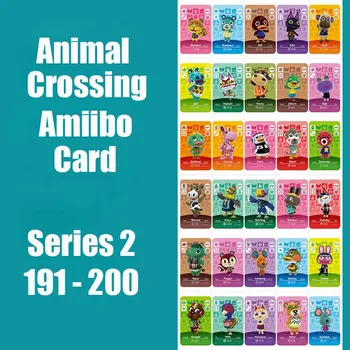 

Series 2 (191 to 200) Animal Crossing Card Amiibo Card Work for NS 3DS Switch Game Animal Crossing Amiibo Card Original Function