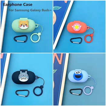 

Cute Silicone Earphone Case for Samsung Galaxy Buds+ Wireless Bluetooth Headset Cover With Chain For Samsung Galaxy Buds 2