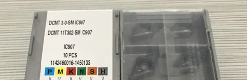 ISCAR 10 шт. твердосплавная вставка DCMT 11T302-SM IC907