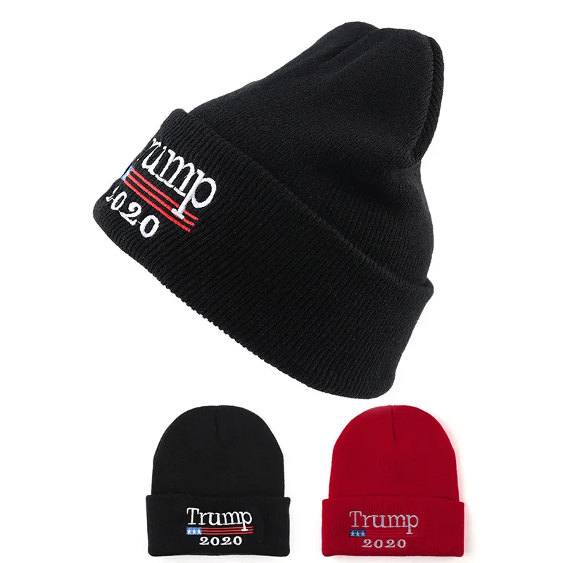 Шапка Trump с надписью True casual Beanies для мужчин и женщин теплая вязаная зимняя шапка модная однотонная хип-хоп унисекс шапка бини