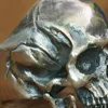 LINSION 925 Sterling Silver High Detail Skull Ring Mens Biker Punk Ring TA50 US Size 7~15 ► Photo 3/6