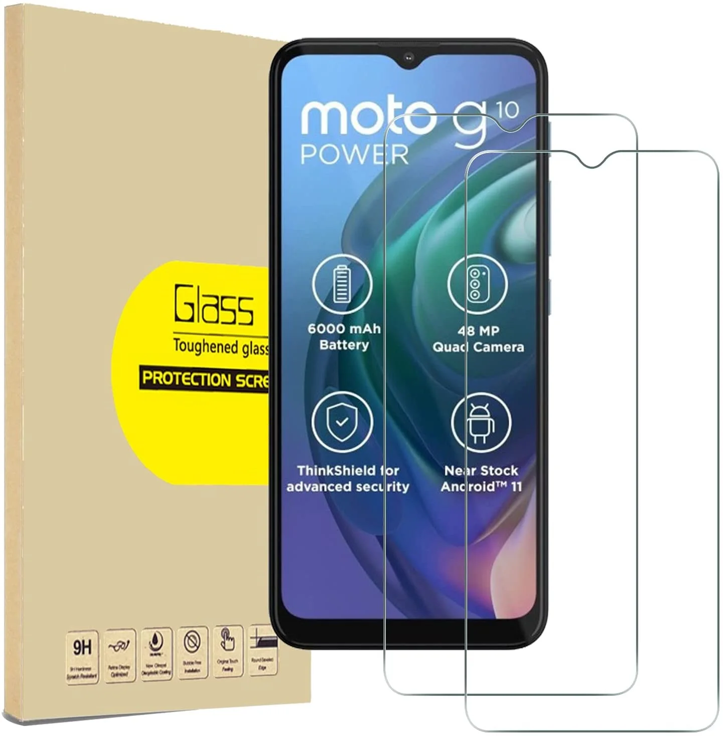 Закаленное стекло для Motorola Moto E6i E7 G10 Power G30 Защита экрана G Play Stylus 2021 пленка не