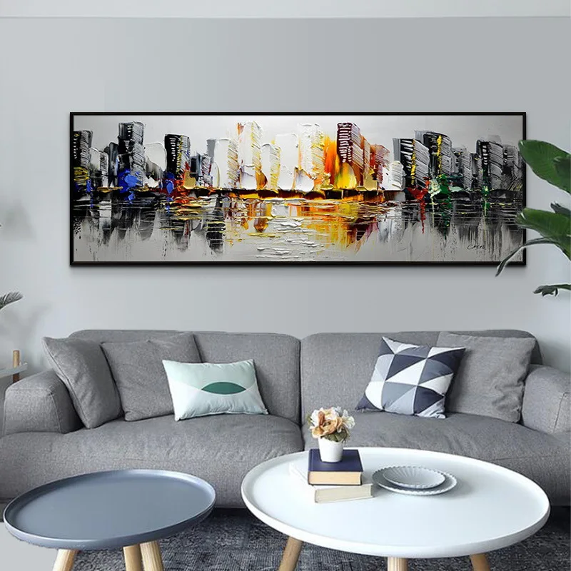 HandmadeOilPaintingWallHangingPaintingAbstractLandscapePainting