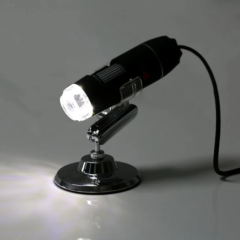 1600X камера 8LED OTG эндоскоп USB Цифровой Микроскоп увеличение с подставкой F1FC