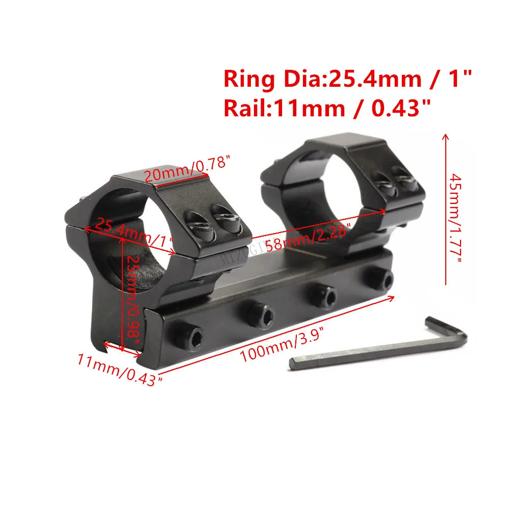 Rifle Scope Mount Ring Tactical 25.4 mm 1