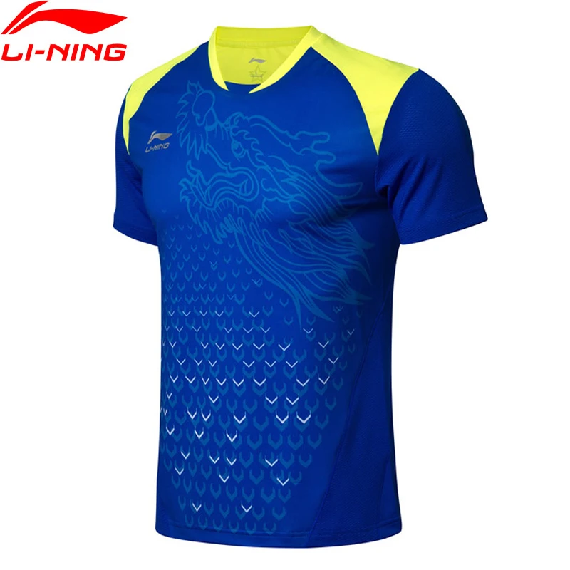 (Распродажа) Li-Ning Мужская футболка для настольного тенниса Ma Long национальная