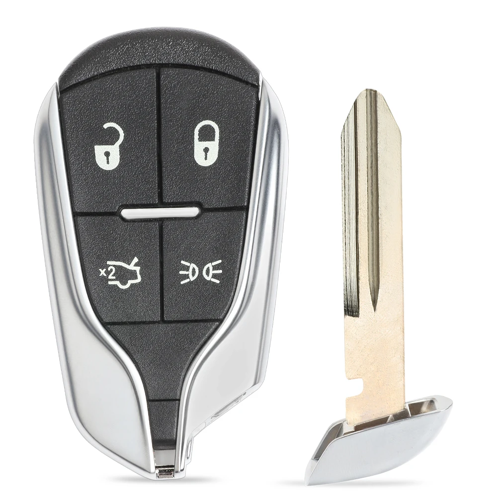 KEYECU дистанционный смарт ключ брелок 4Button ASK 433 мгц ID46 чип для Maserati Quattroporte ghilii 2012 2013