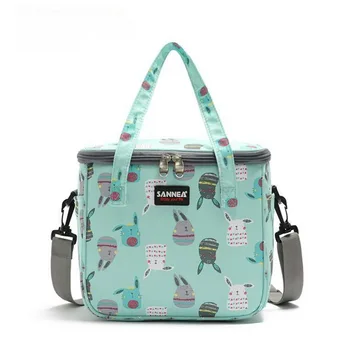 

Large-capacity insulated bag PEVA waterproof lunch bag Portable simple folding outdoor picnic bag breast milk fresh ice pack