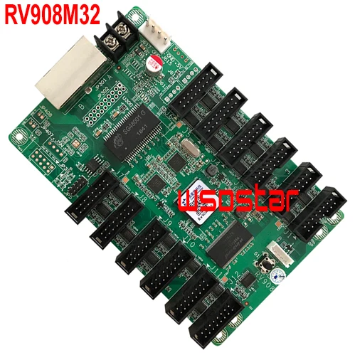 RV908M32 RV908V32 RV908M новое обновление LED приемная карта 12 * HUB75E поддержка 1/32