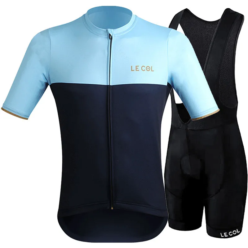 sets Джерси для велоспорта LE COL WIGGINS ciclismo maillot team aero с коротким рукавом, одежда для велоспорта, велосипедная одежда для велоспорта, MTB, спортивная одежда - Цвет: sets